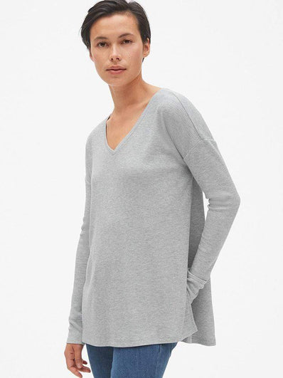 Long Sleeve V-Neck Top