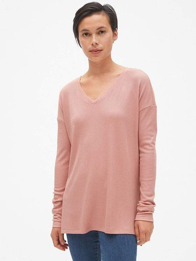 Long Sleeve V-Neck Top