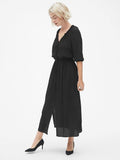 Tie-Waist Maxi Shirtdress