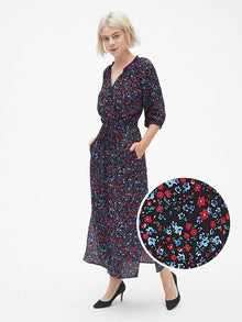 Tie-Waist Maxi Shirtdress