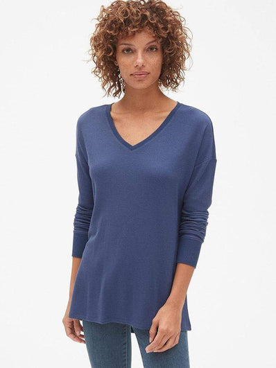 Long Sleeve V-Neck Top